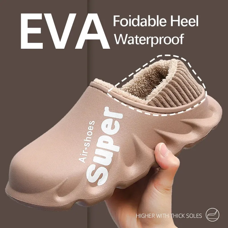 Couples Winter Slippers Sandals Warm Eva Shoes Waterproof