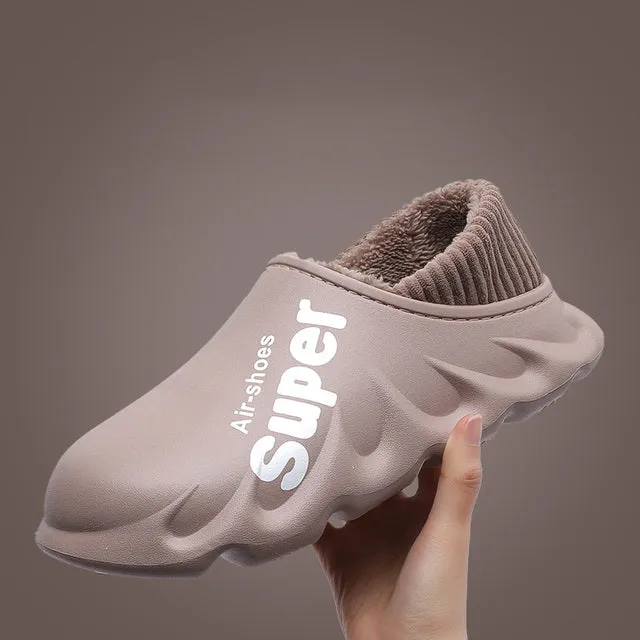 Couples Winter Slippers Sandals Warm Eva Shoes Waterproof