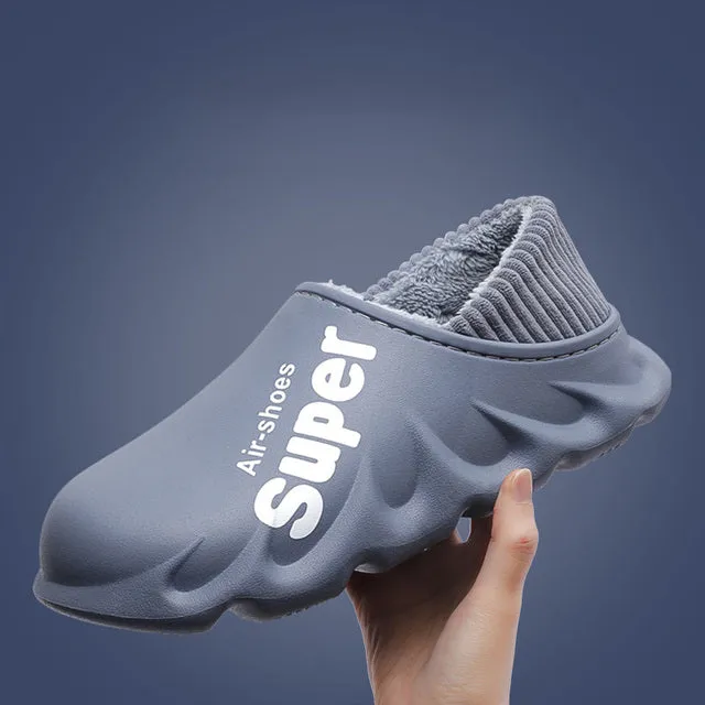 Couples Winter Slippers Sandals Warm Eva Shoes Waterproof