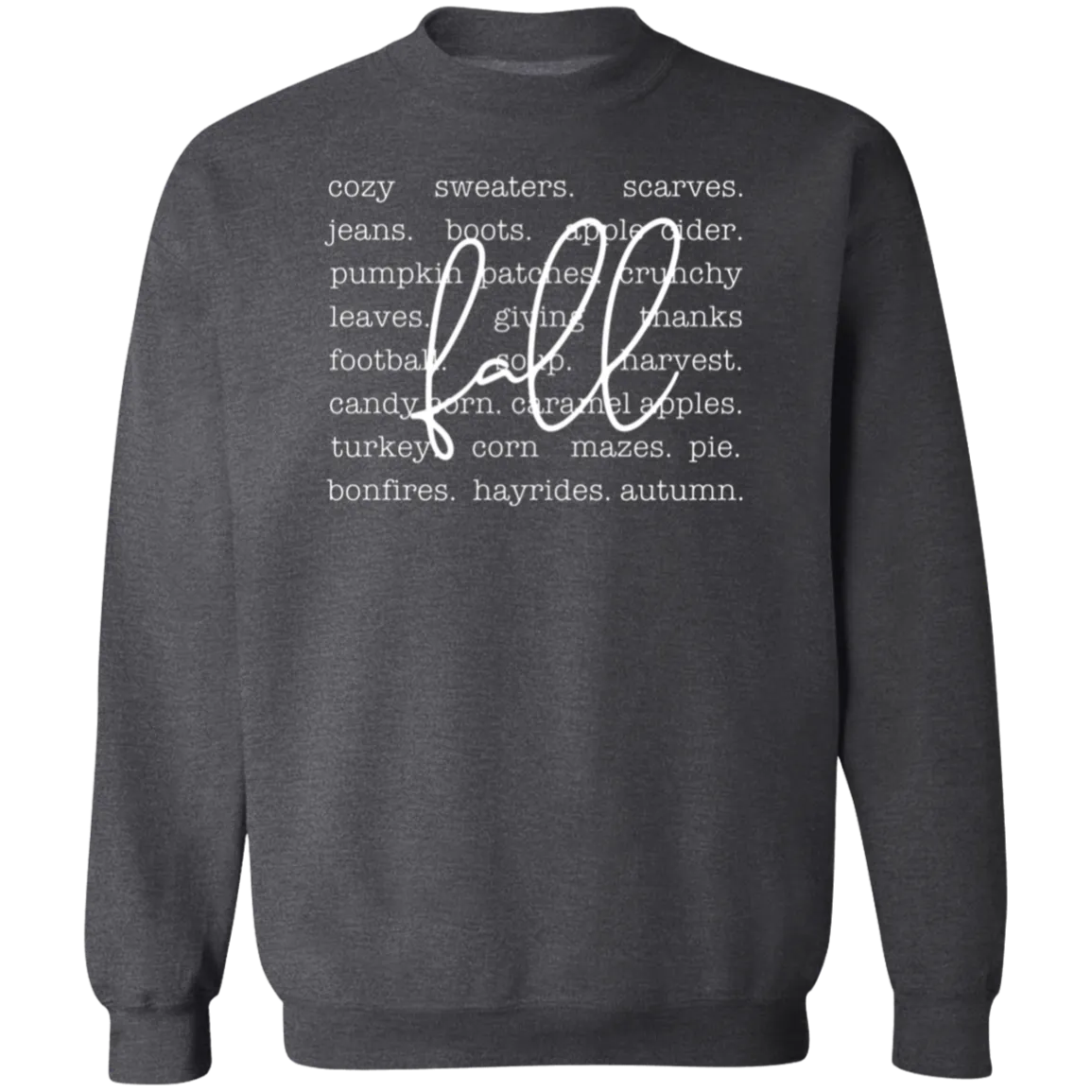 Cozy Fall Vibes Gildan Crewneck Sweatshirt – Perfect for Autumn!