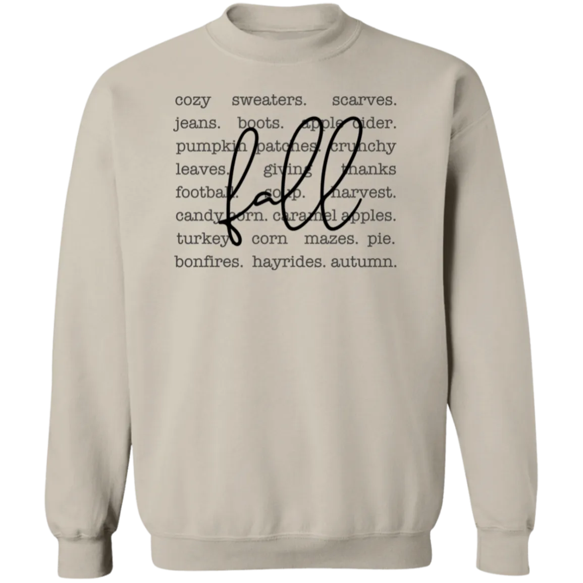Cozy Fall Vibes Gildan Crewneck Sweatshirt – Perfect for Autumn!