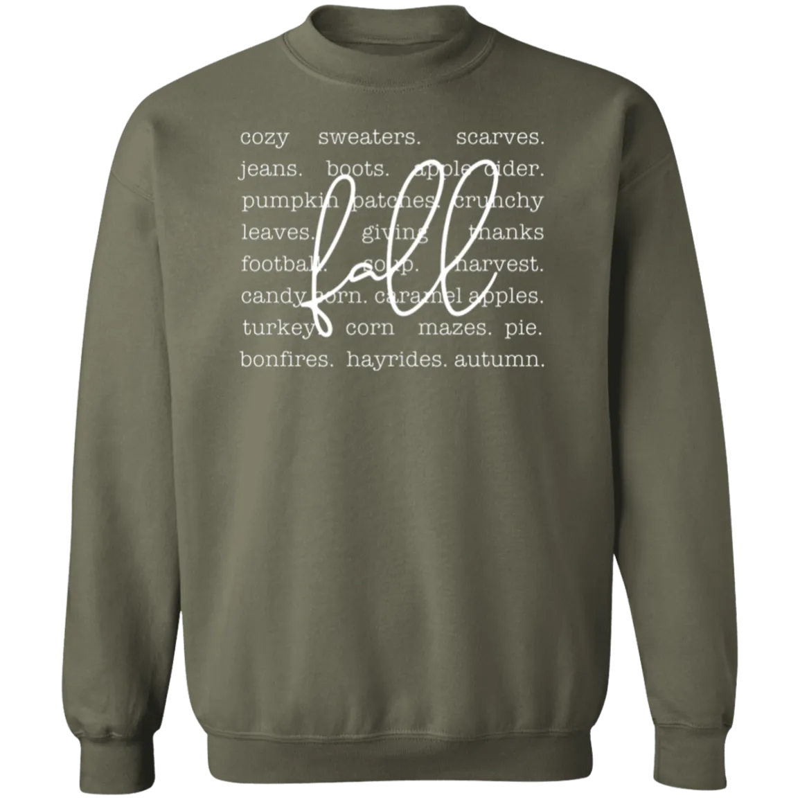 Cozy Fall Vibes Gildan Crewneck Sweatshirt – Perfect for Autumn!