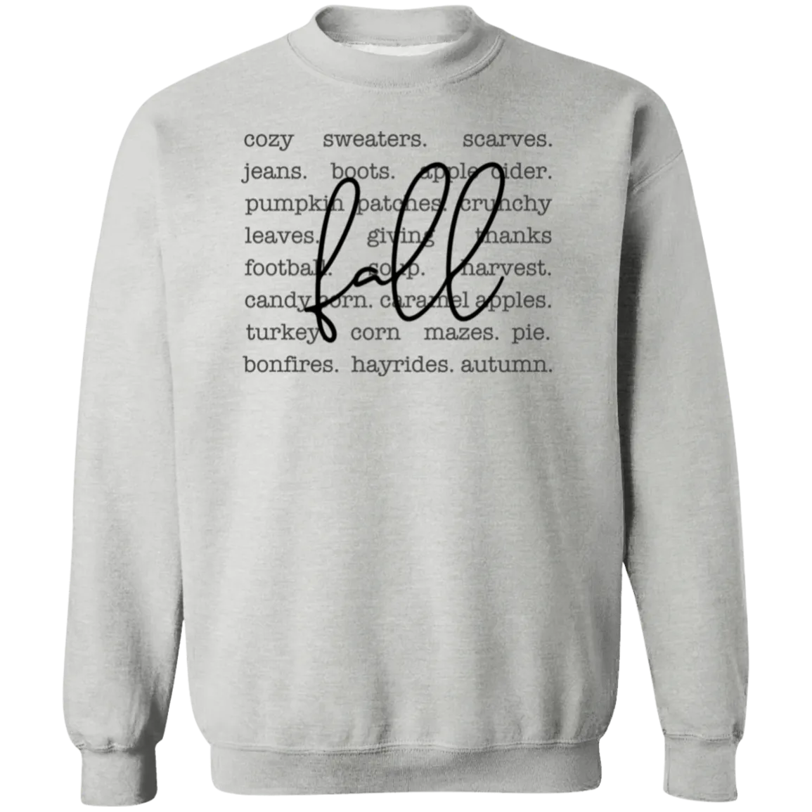 Cozy Fall Vibes Gildan Crewneck Sweatshirt – Perfect for Autumn!