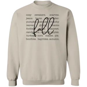 Cozy Fall Vibes Gildan Crewneck Sweatshirt – Perfect for Autumn!