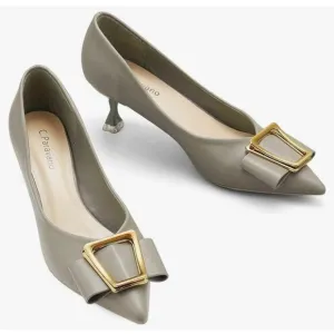 C.Paravano Women's Kitten Heel Pumps-Pointed Toe Wedding Shoes 38