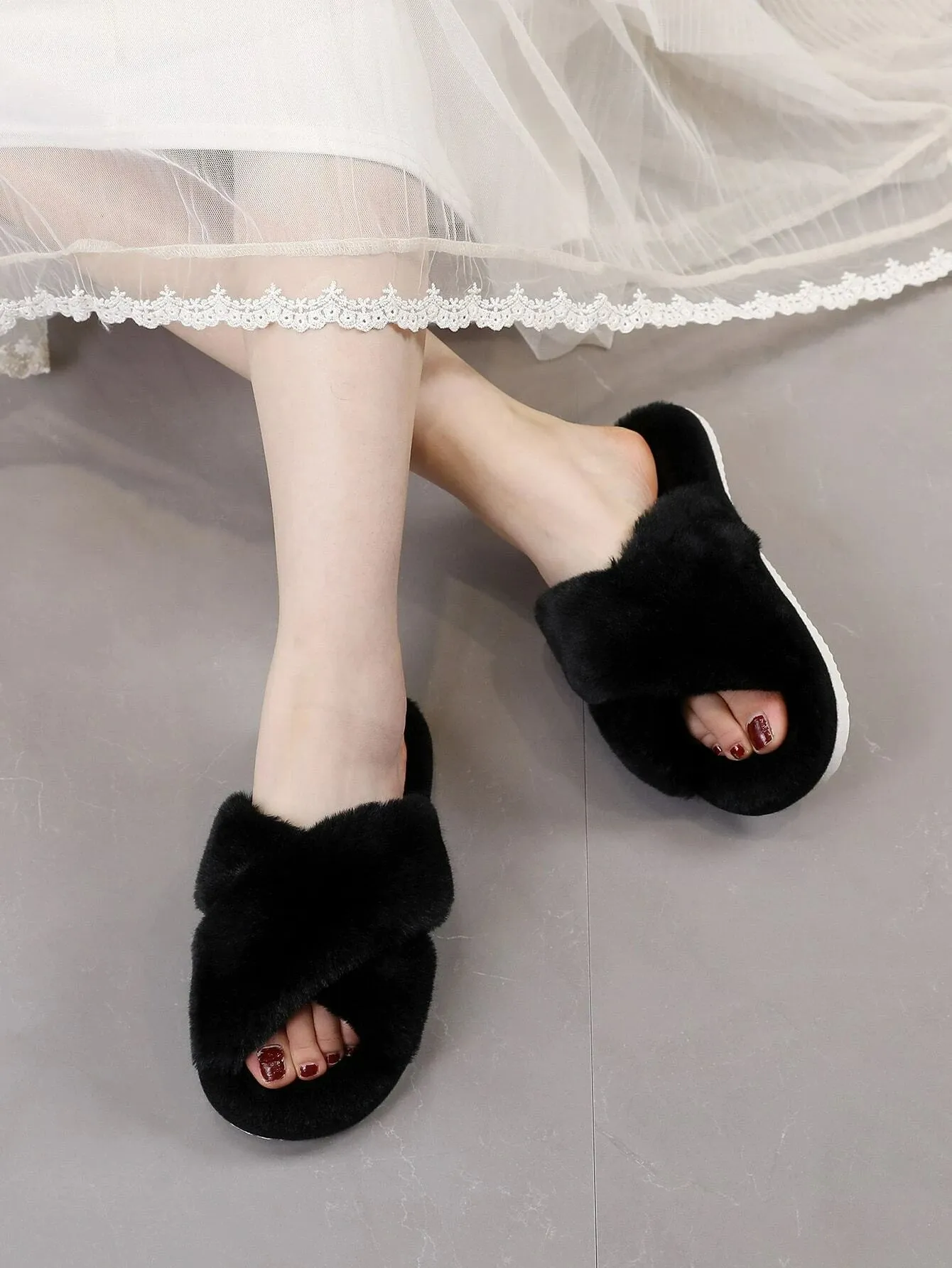 Criss Cross Slippers