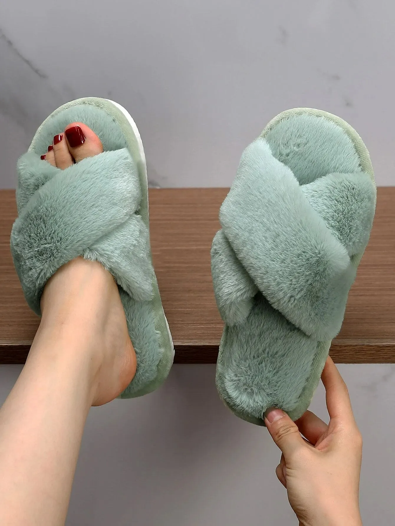 Criss Cross Slippers