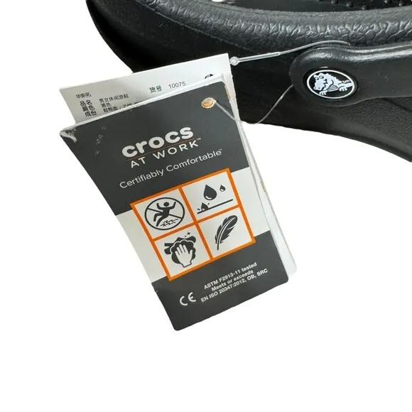 Crocs Bistro Slip Resistant Work Clog Black 12