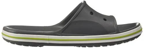 crocs Unisex Adult Bayaband Slide Charcoal/Volt Green Slipper-5 Men/ 6 UK Women (M6W8) (205392)
