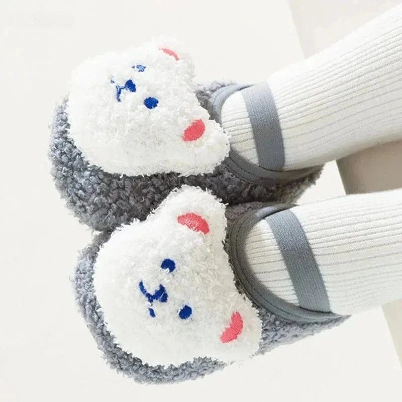 CUDDLEPAWS – Cozy Bear Slippers for Kids