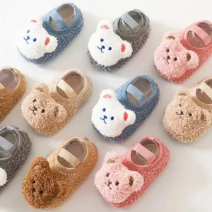 CUDDLEPAWS – Cozy Bear Slippers for Kids