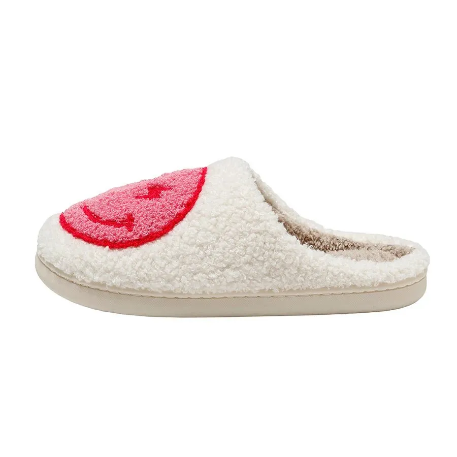 Cute Smiley Face Slippers For Women For Winter