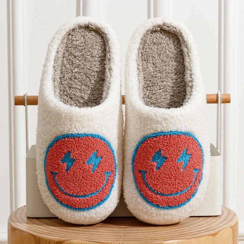 Cute Smiley Face Slippers For Women For Winter