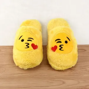 Cute Unisex Winter Man's Plush Slippers Indoor Shoes House Funny Women Slippers Emoji Shoes Warm House Slipper Hot Sale 2016