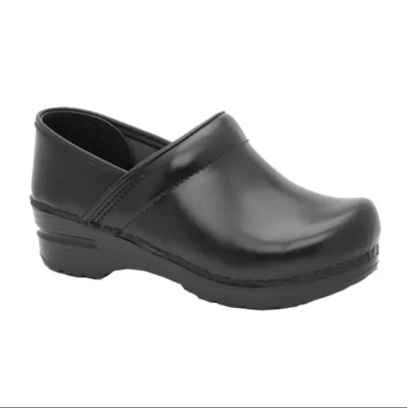 Dansko Professional Leather Clog black leather men's size 11.5 career nurse