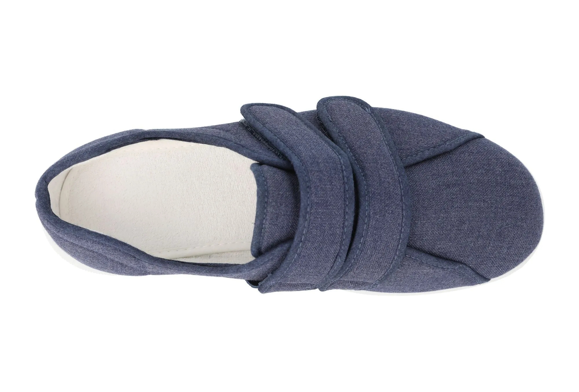 DB Harris Canvas-Schuhe mit Klettverschluss für Herren, weite Passform