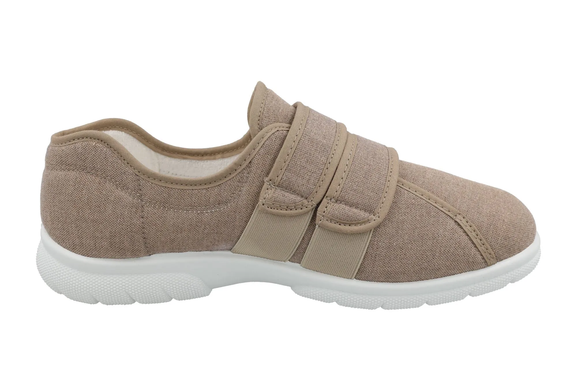DB Harris Canvas-Schuhe mit Klettverschluss für Herren, weite Passform