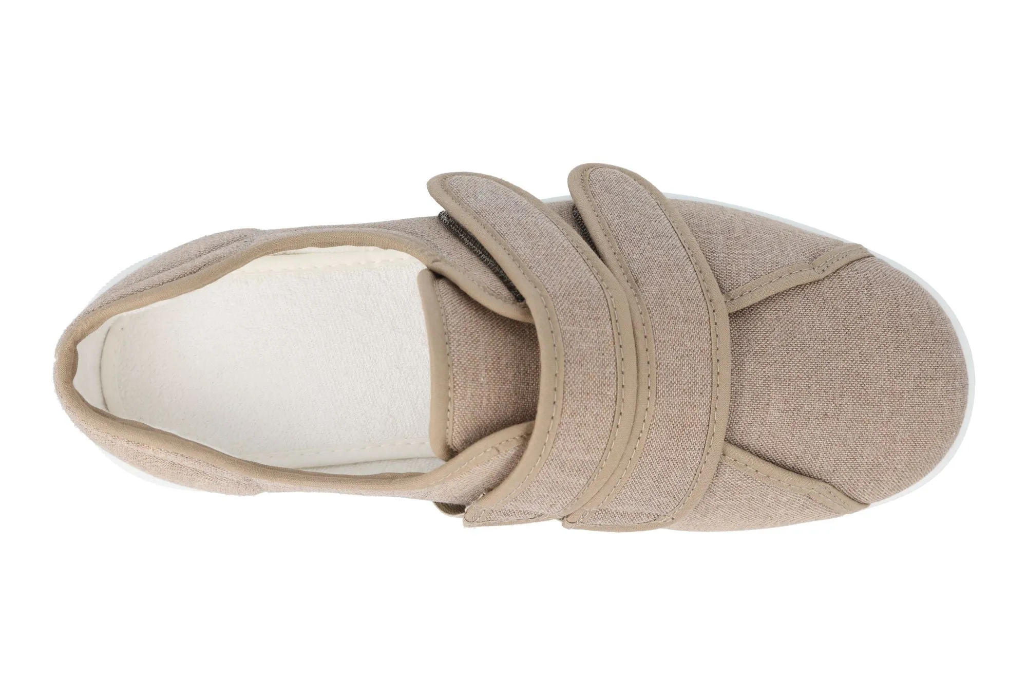 DB Harris Canvas-Schuhe mit Klettverschluss für Herren, weite Passform