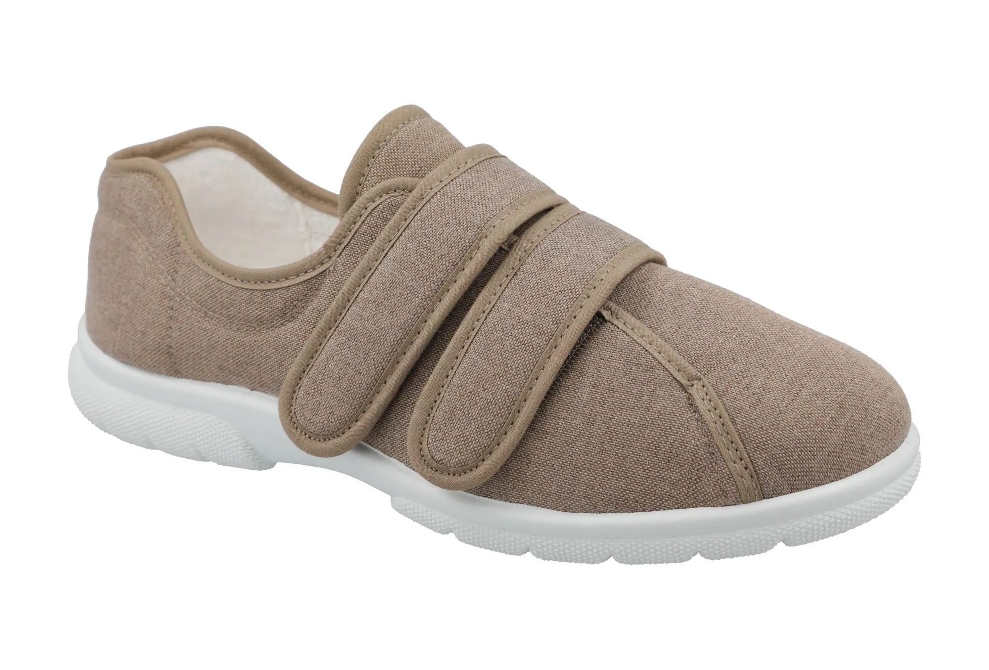 DB Harris Canvas-Schuhe mit Klettverschluss für Herren, weite Passform