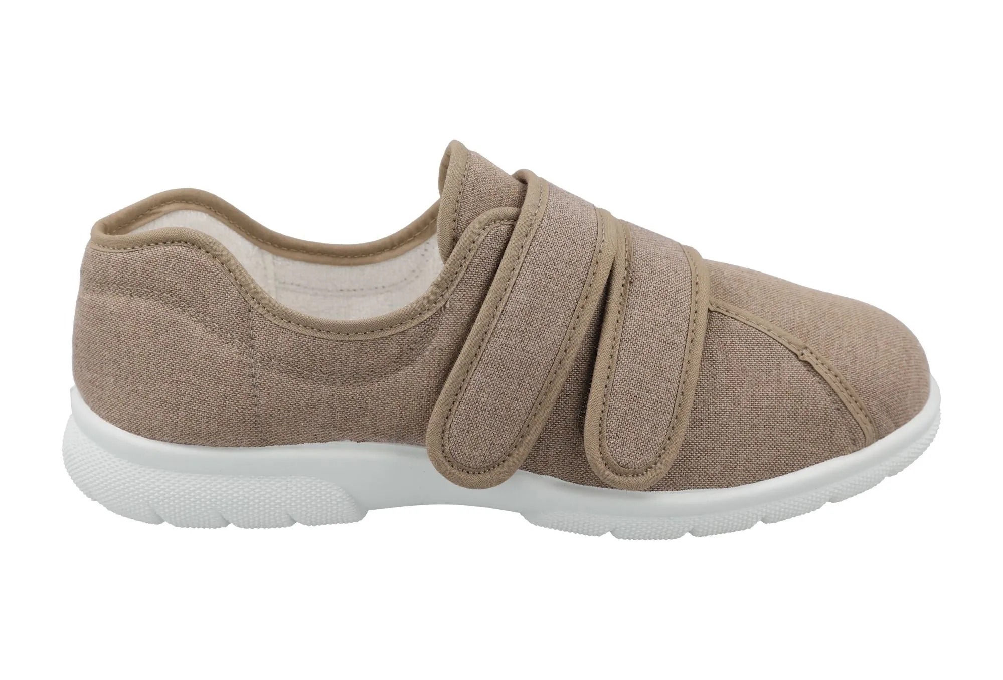 DB Harris Canvas-Schuhe mit Klettverschluss für Herren, weite Passform
