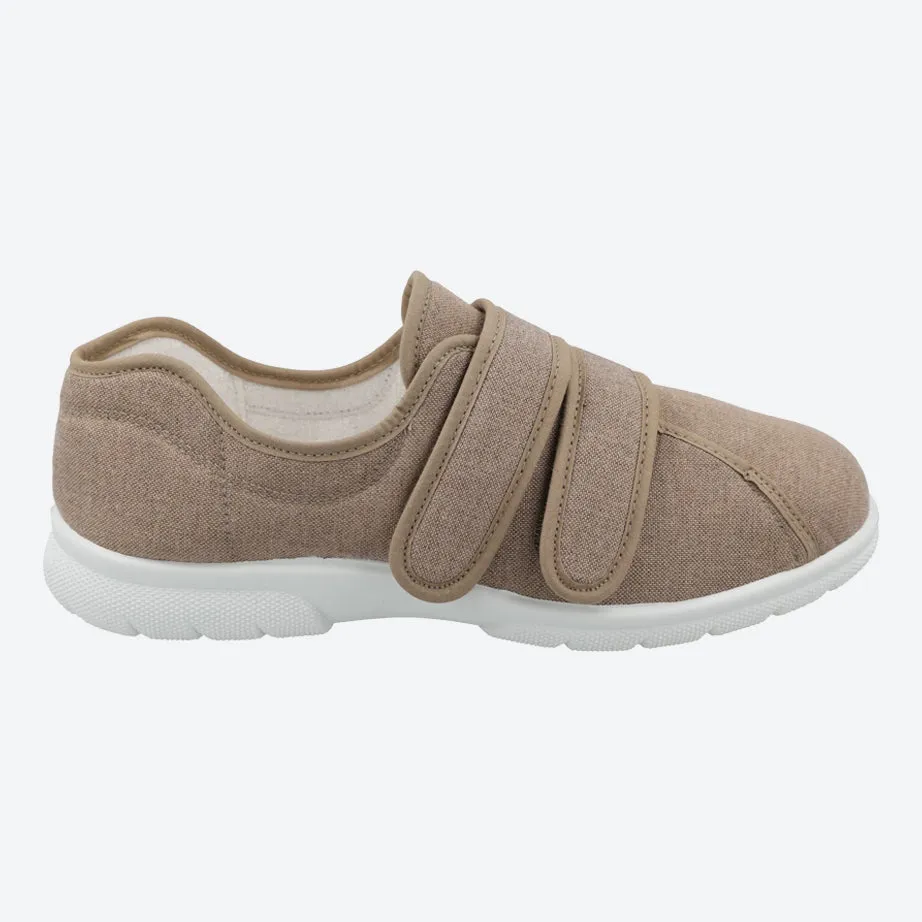 DB Harris Canvas-Schuhe mit Klettverschluss für Herren, weite Passform