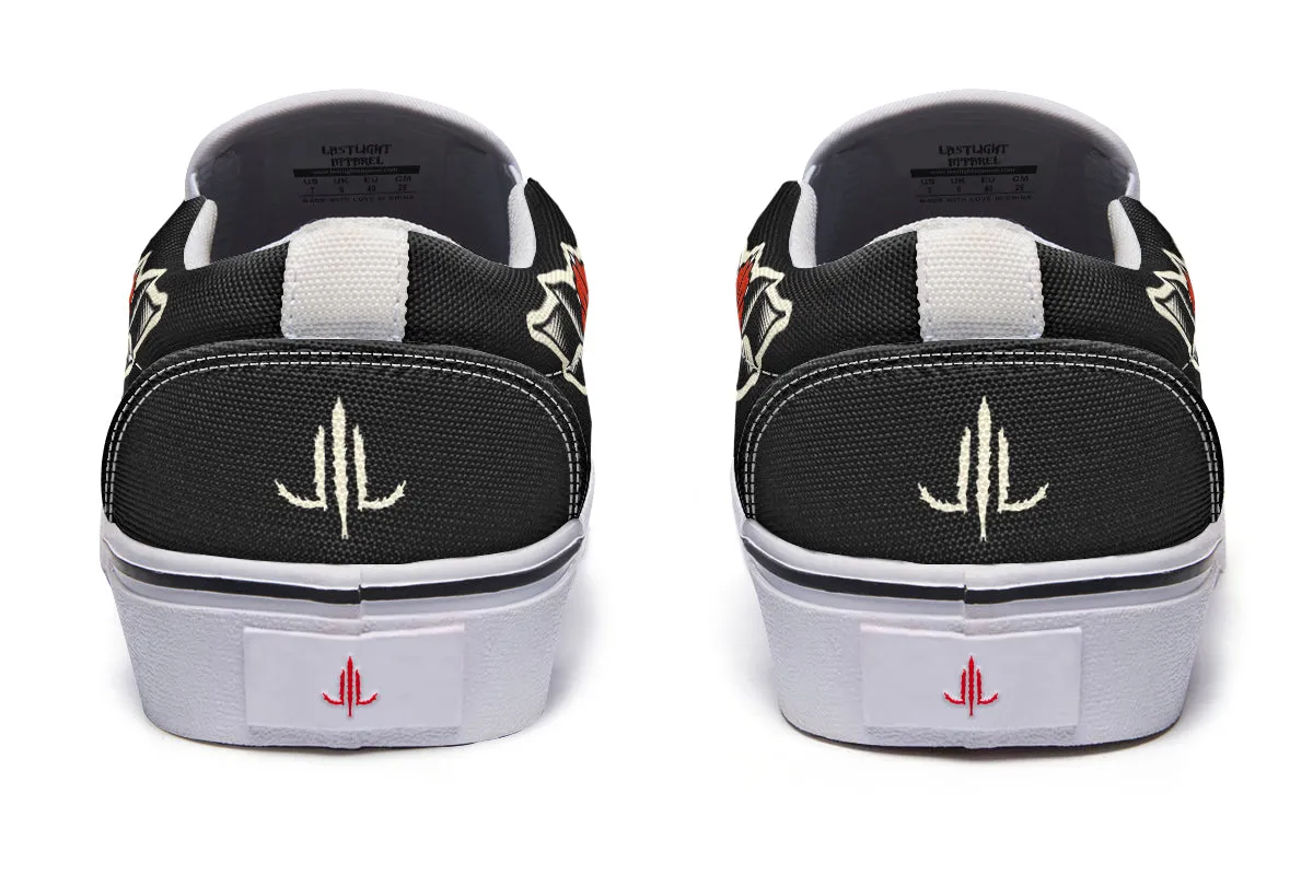 Deathmoth Slip On Shoes