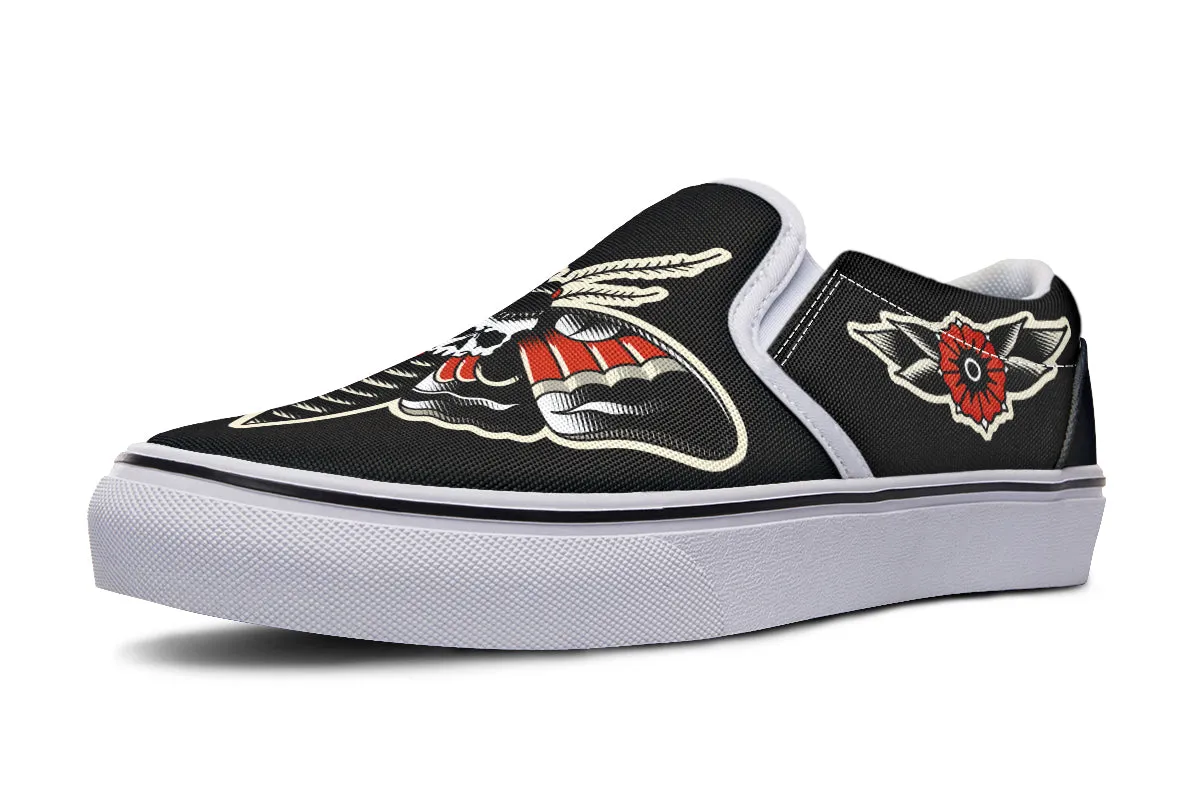 Deathmoth Slip On Shoes