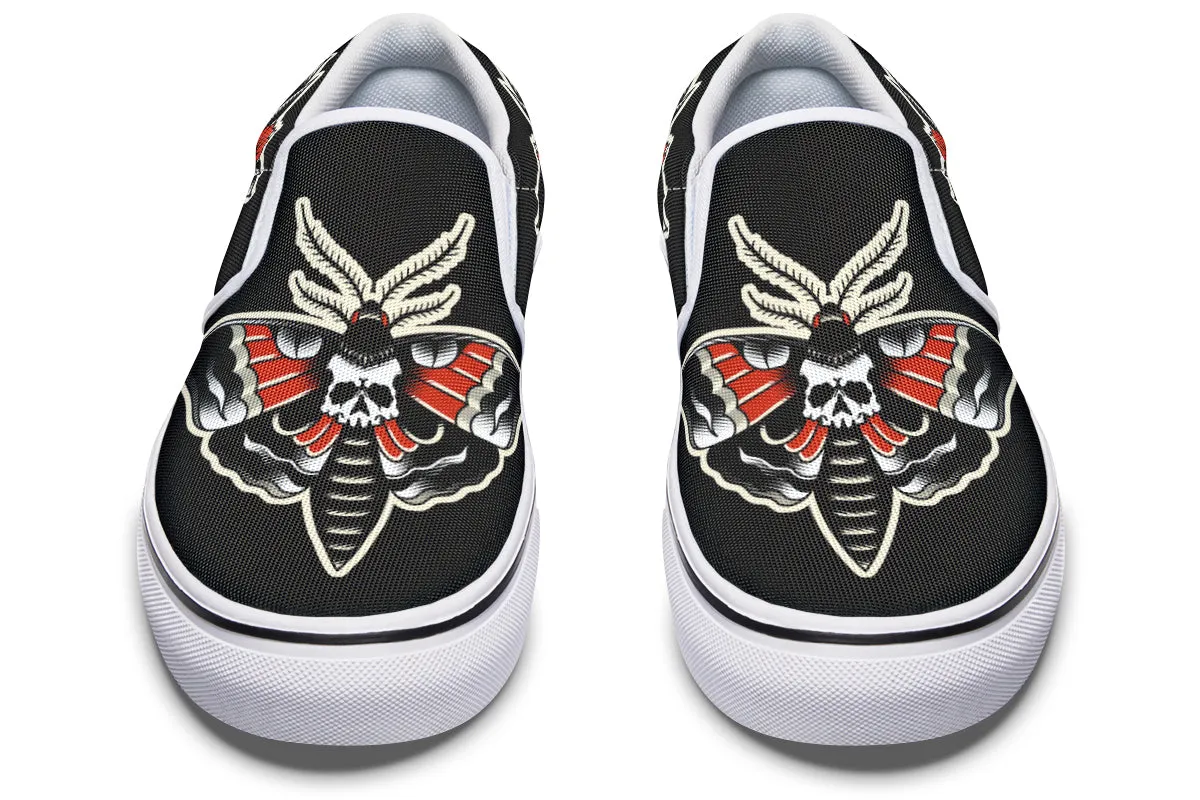 Deathmoth Slip On Shoes