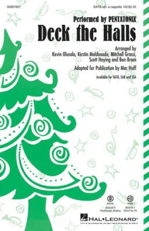 DECK THE HALLS SATB OPT A CAPPELLA