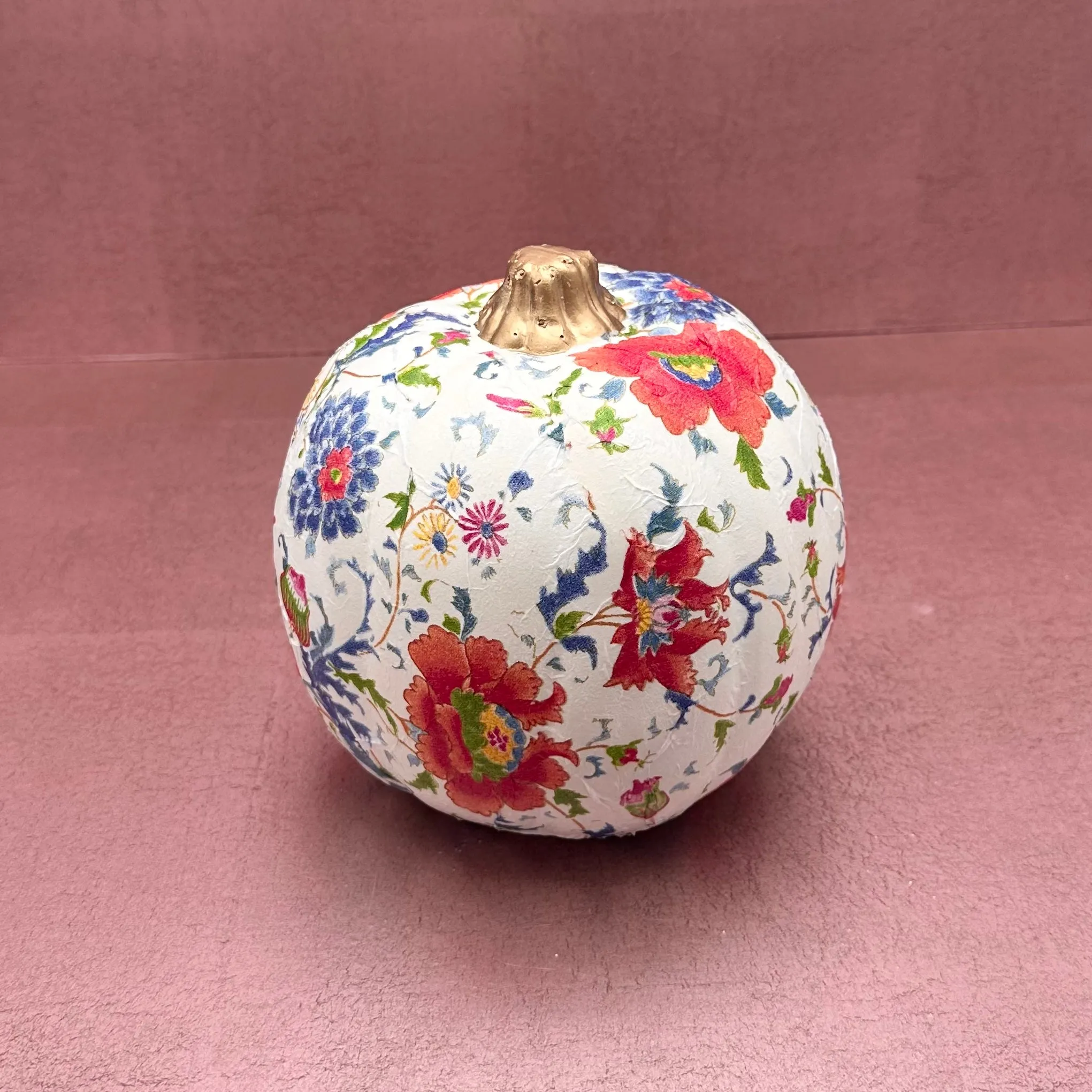 Decoupaged/Painted Pumpkins