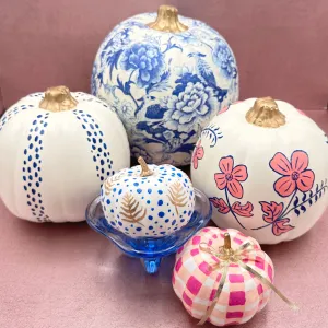 Decoupaged/Painted Pumpkins