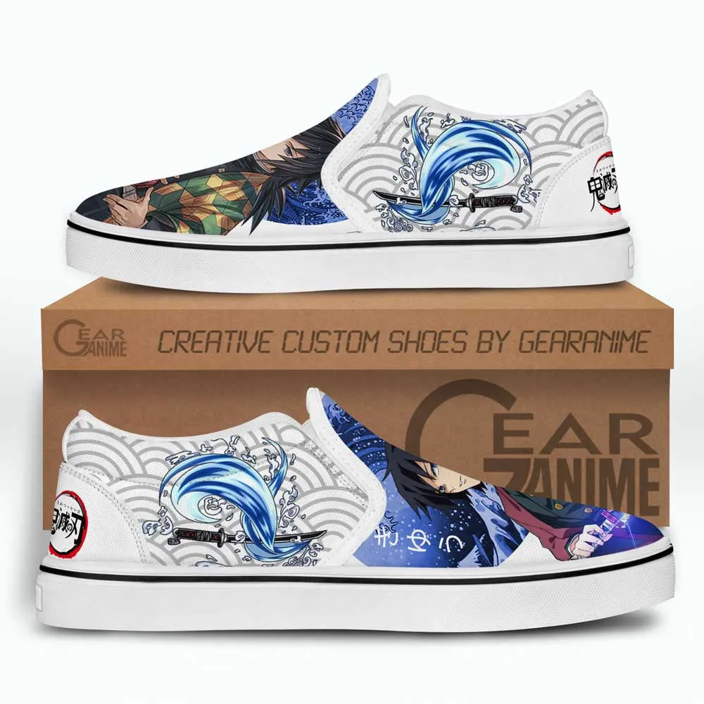 Demon Slayer Shoes Giyuu Slip-On Shoes NTT090