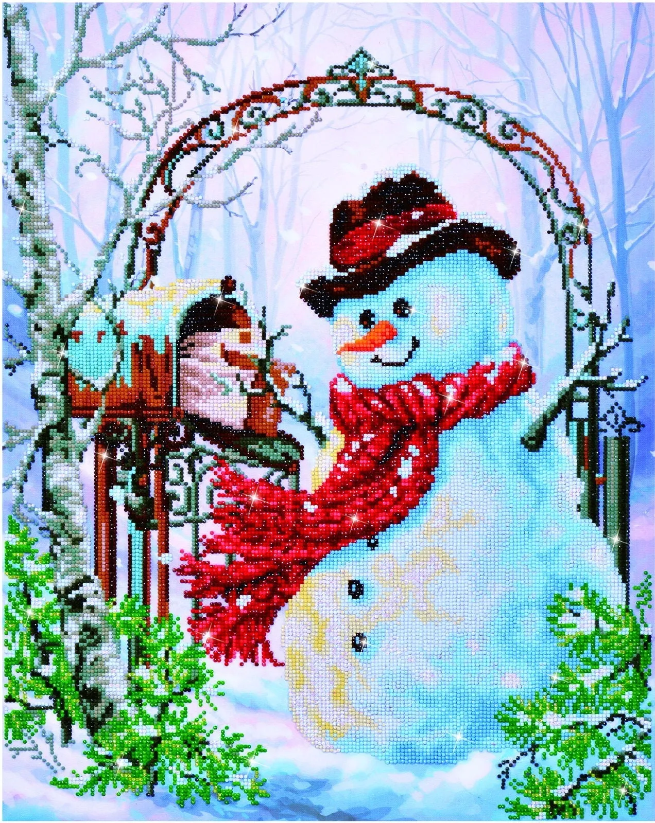 Diamond Dotz Father Snow - 24.4 x 19.7 in