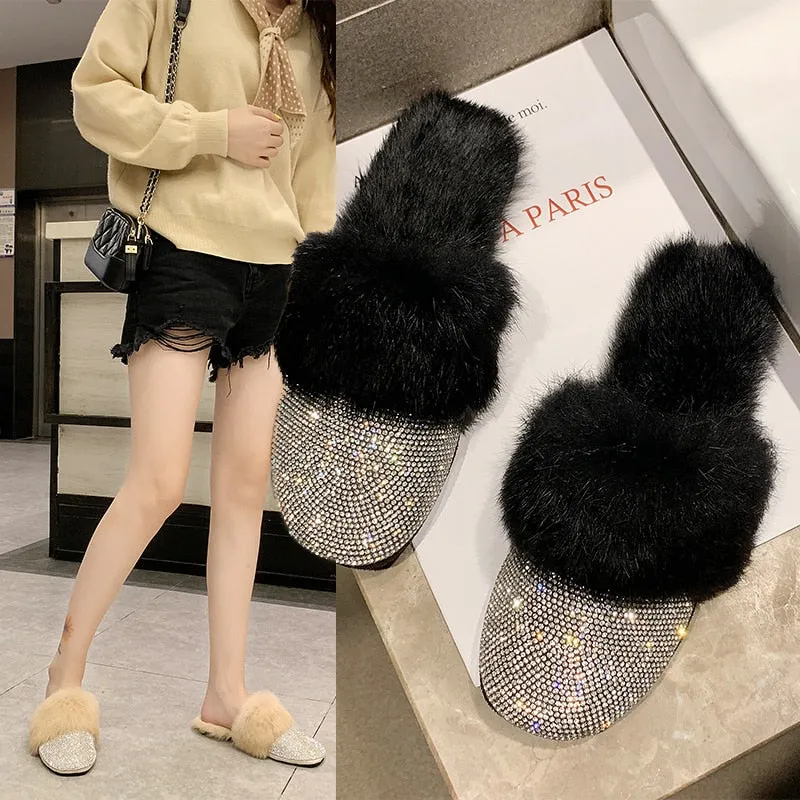 Diamond Mules Slippers