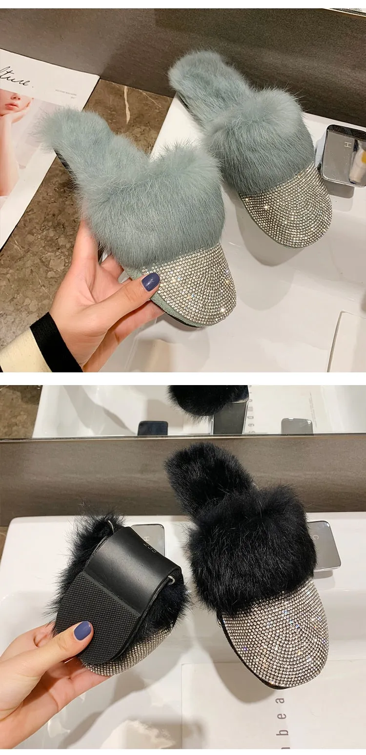 Diamond Mules Slippers