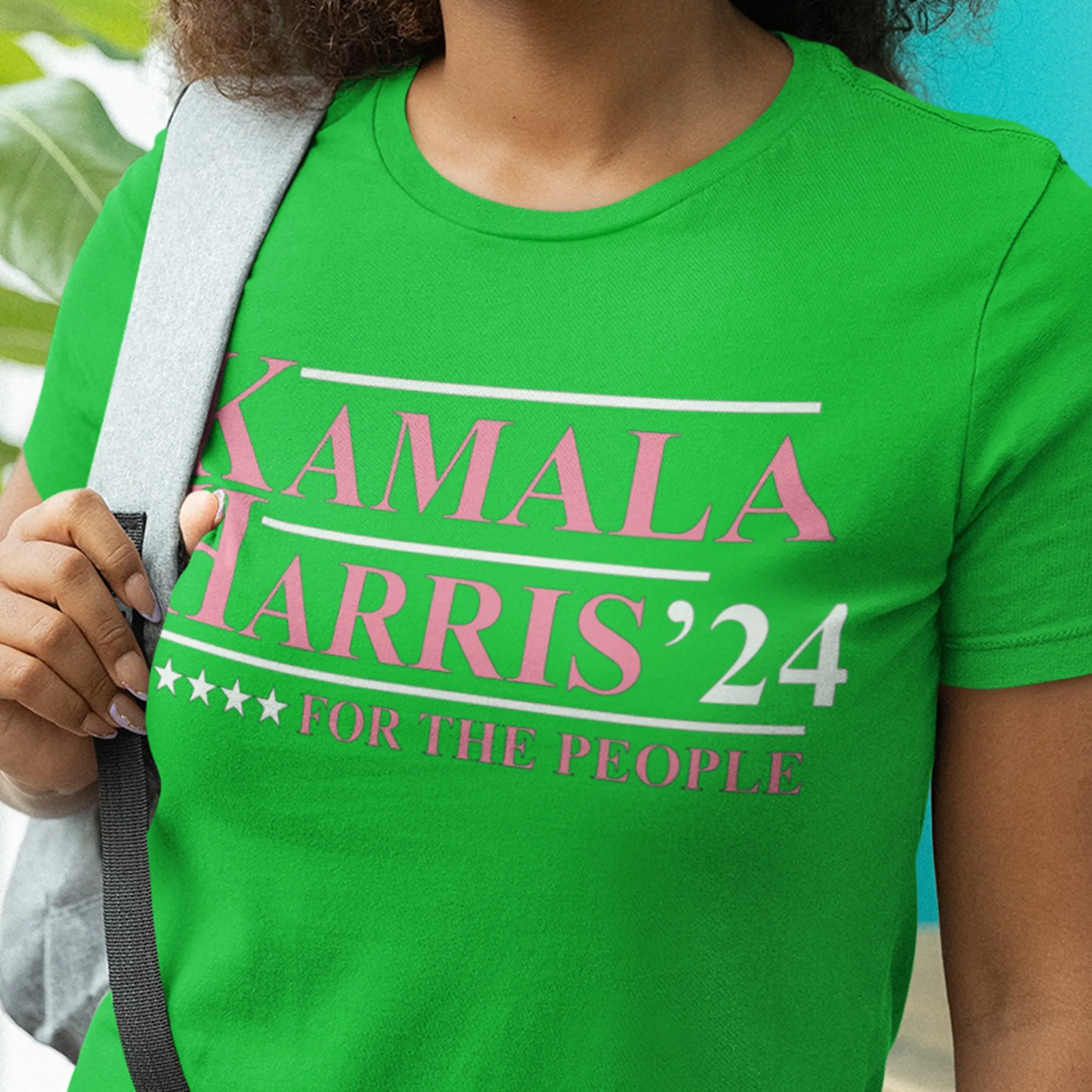 Divine9- Kamala Harris'24 Campaign T-Shirt -AKA Basic- Pink & Green-