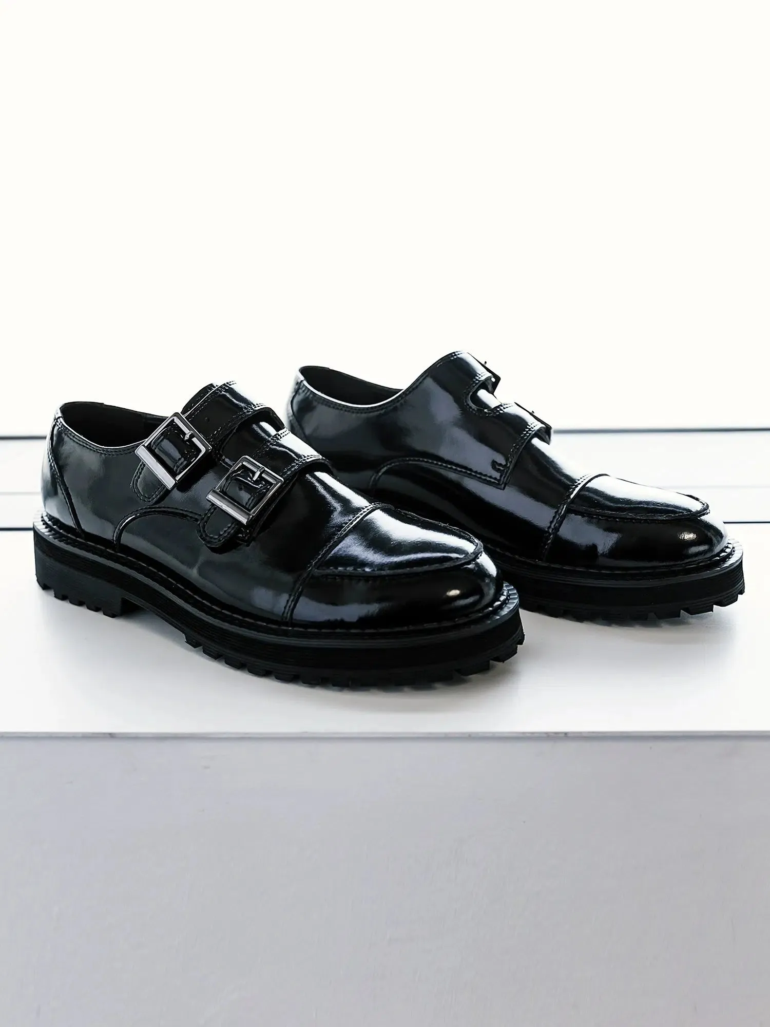 Double Buckle Casual Shoes
