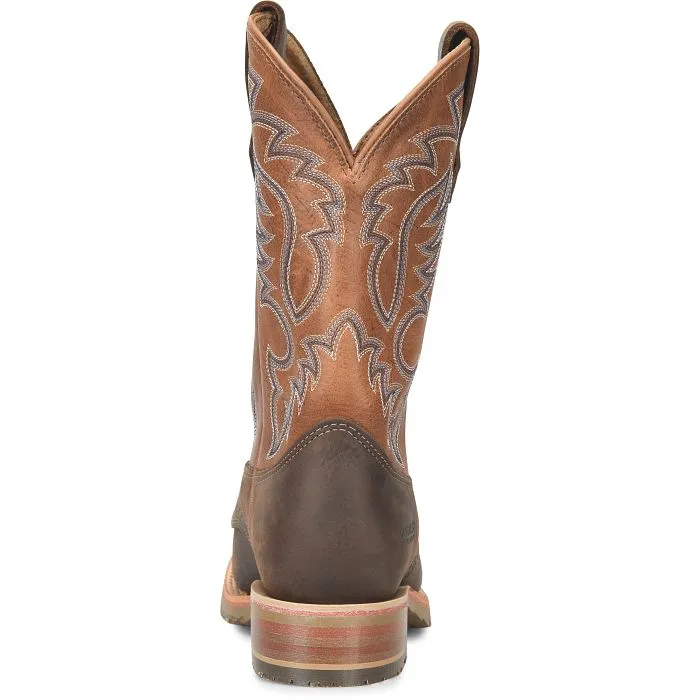 Double H Brown Fernandez Broad Square Toe Roper Boots for Men