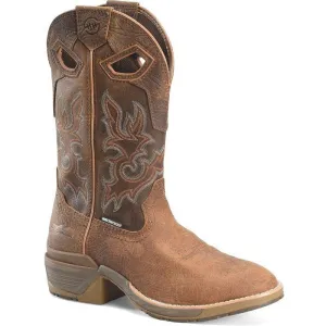 Double H Men's Phantom Rider League 12" U Toe Waterproof Western Work Boot -Brown- DH5427