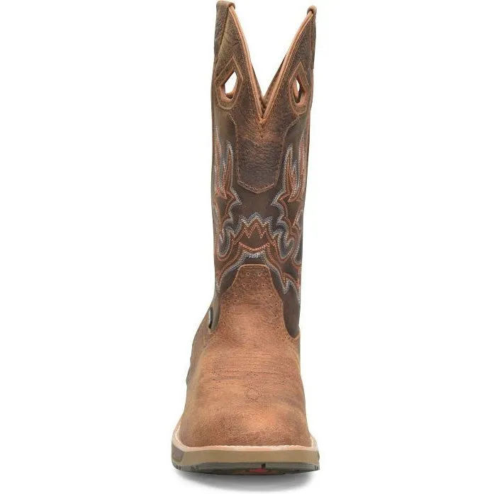 Double H Men's Phantom Rider League 12" U Toe Waterproof Western Work Boot -Brown- DH5427