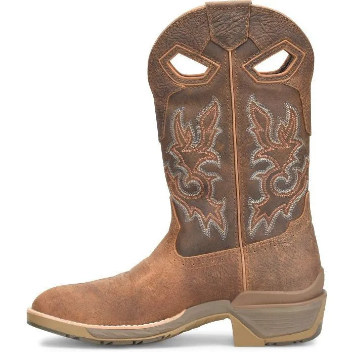 Double H Men's Phantom Rider League 12" U Toe Waterproof Western Work Boot -Brown- DH5427