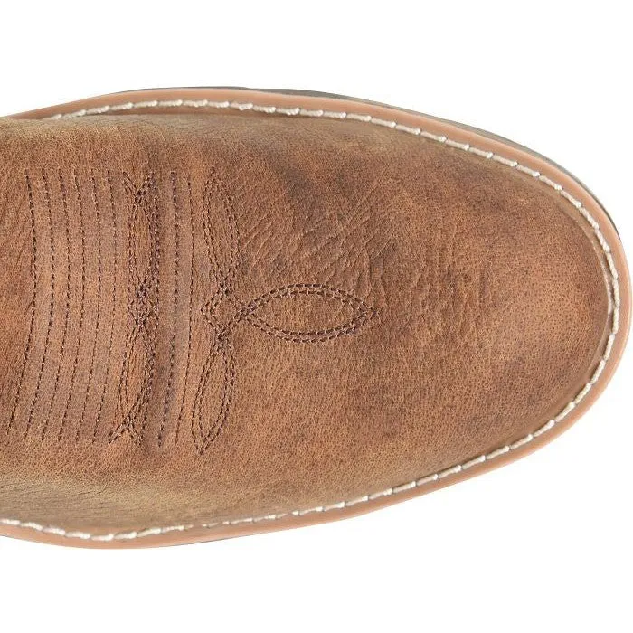 Double H Men's Phantom Rider League 12" U Toe Waterproof Western Work Boot -Brown- DH5427