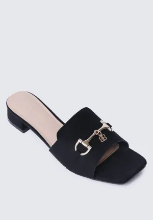 Ebony Comfy Sandals In Black