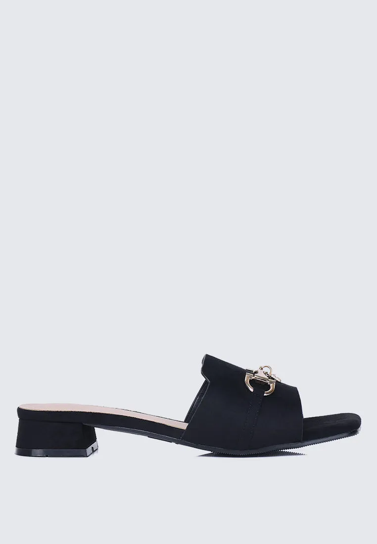 Ebony Comfy Sandals In Black