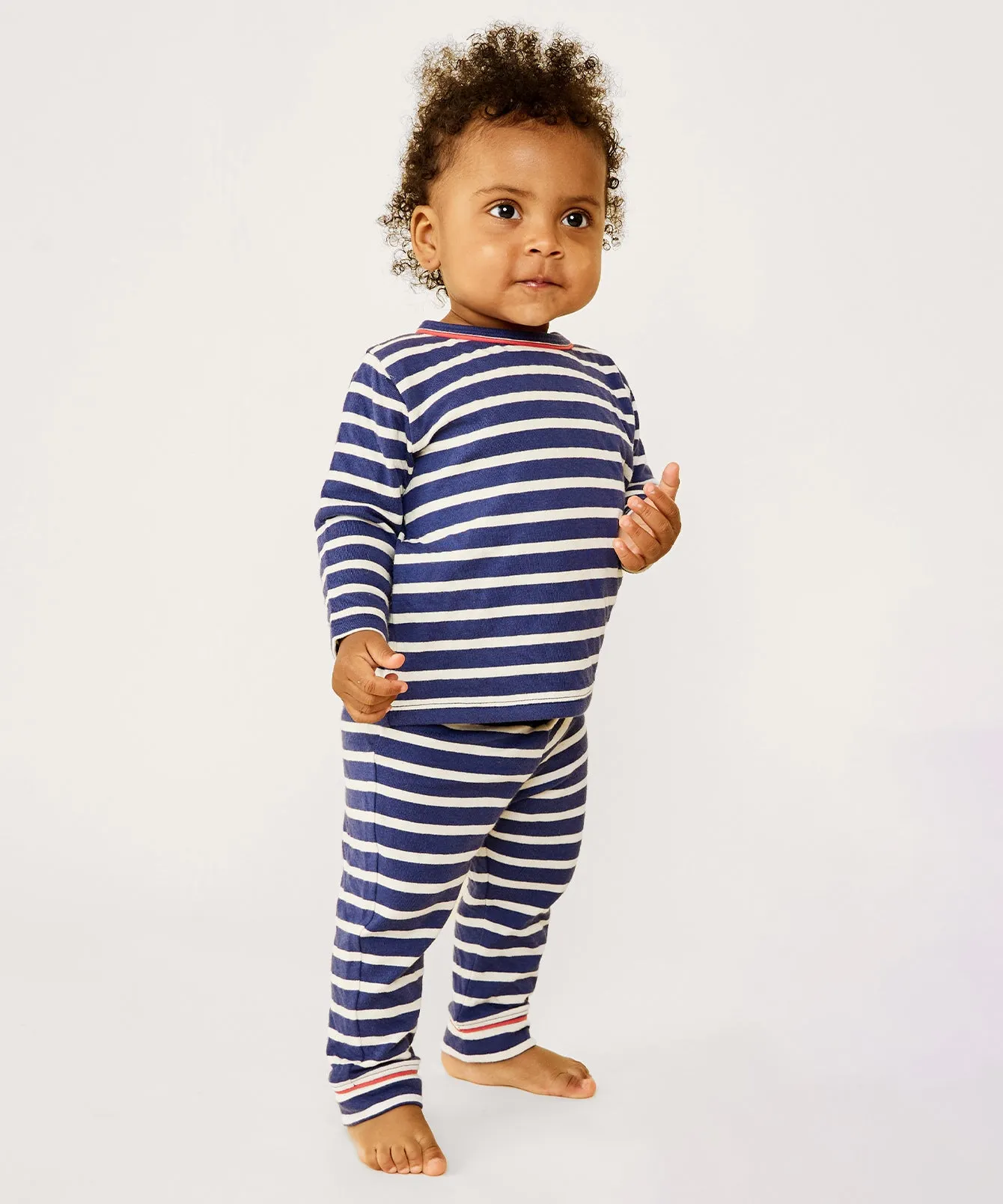 Edward Baby T-Shirt, Marine Stripe