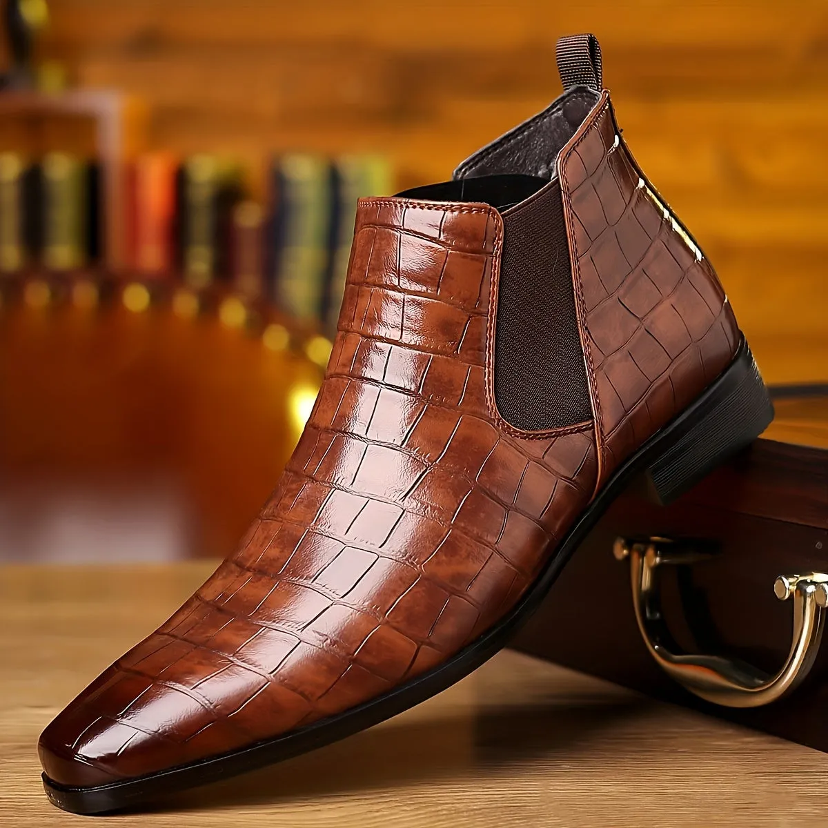 Elmar | Refined Charm Square-Toe Chelsea Boots