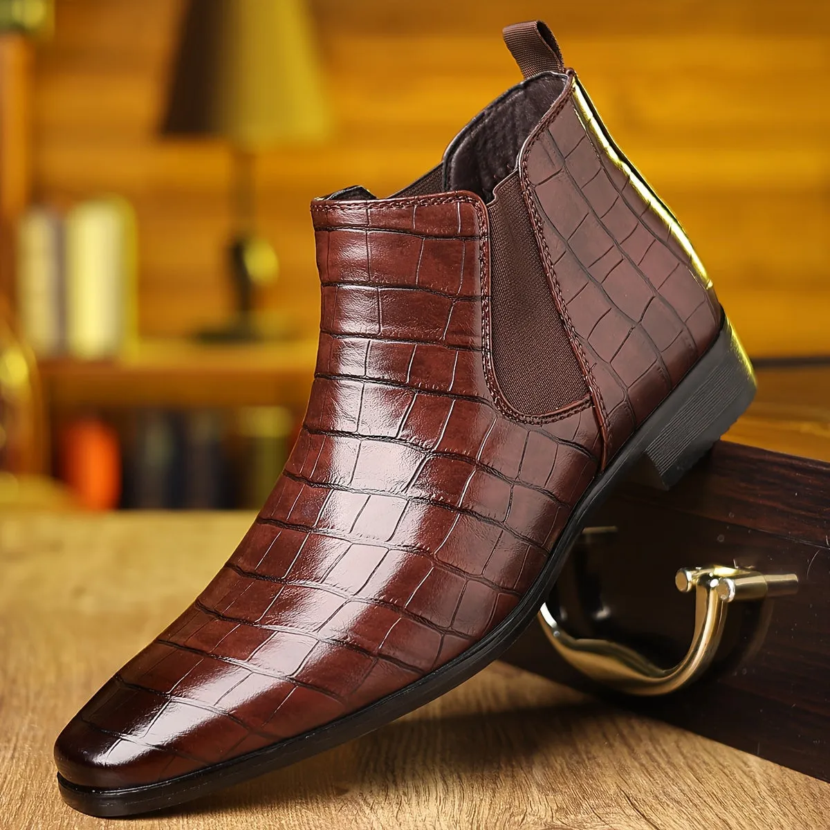 Elmar | Refined Charm Square-Toe Chelsea Boots