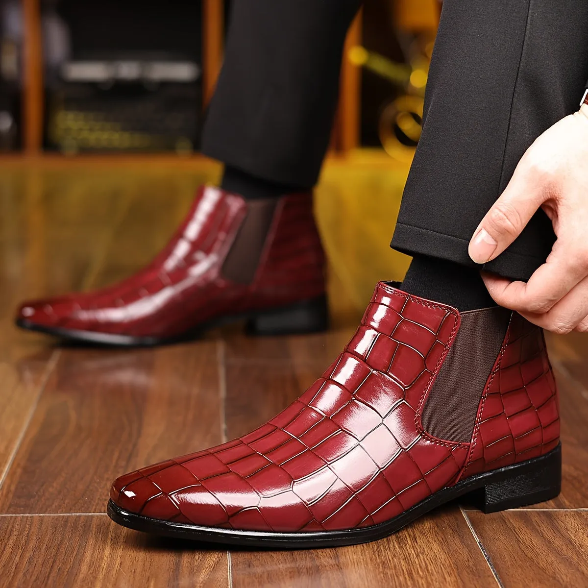 Elmar | Refined Charm Square-Toe Chelsea Boots
