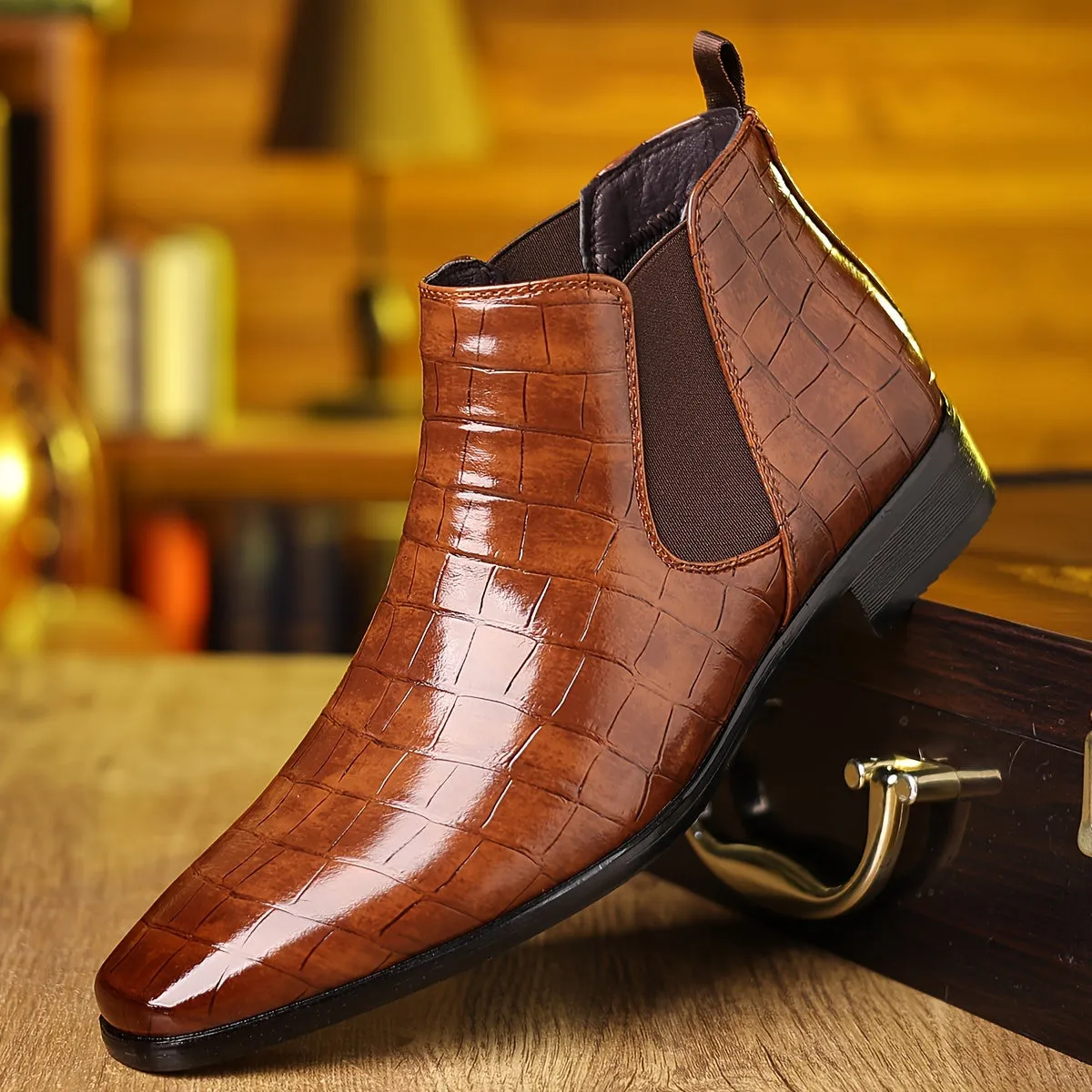 Elmar | Refined Charm Square-Toe Chelsea Boots