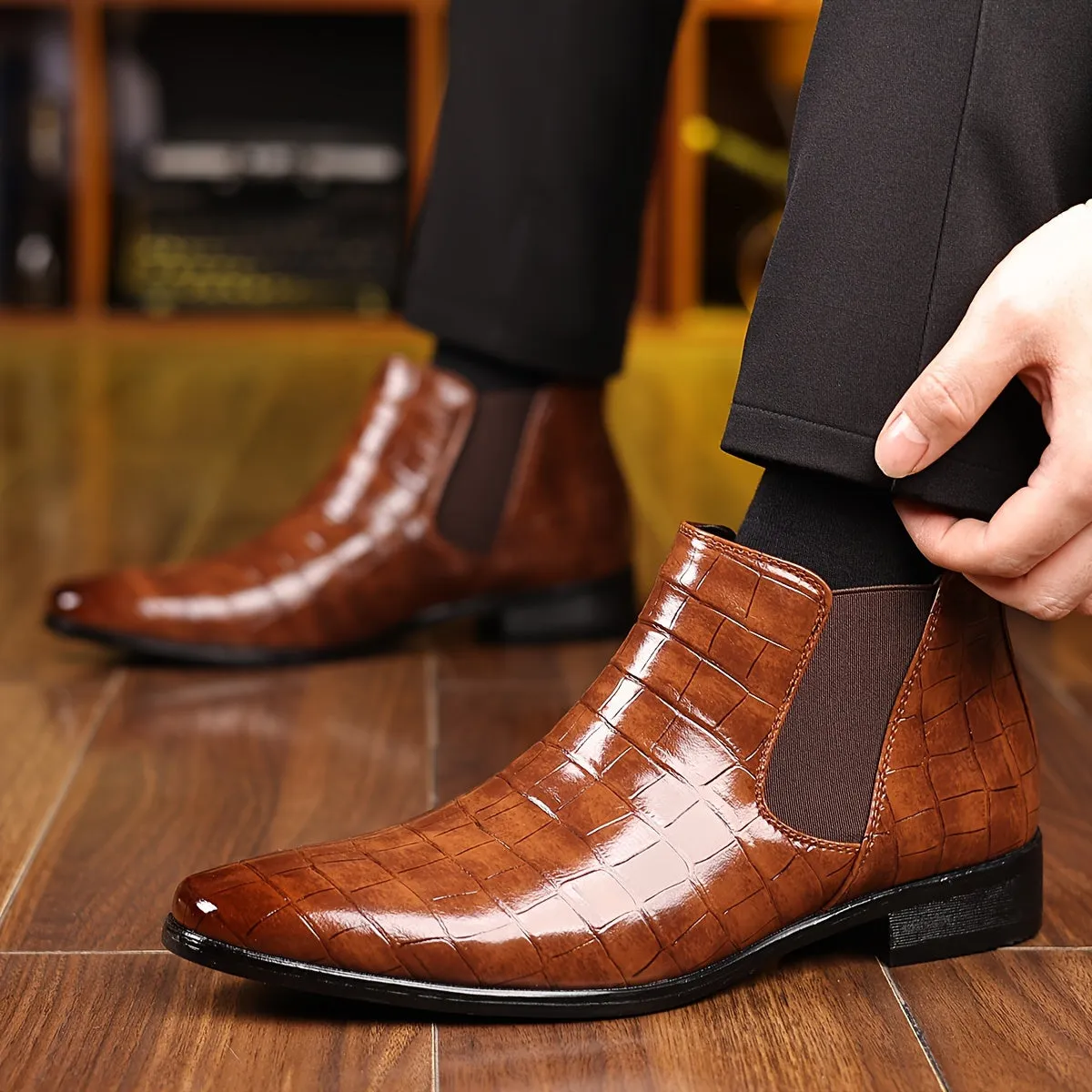 Elmar | Refined Charm Square-Toe Chelsea Boots